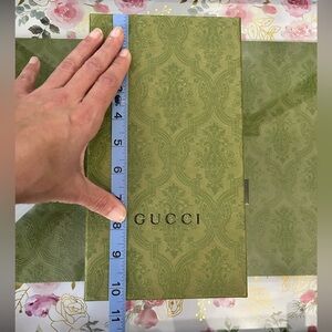 Gucci Olive Green Patterned Box